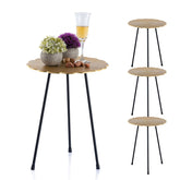 Mees - table d'appoint - argent ou or - aluminium - ø 35 x H 45 cm